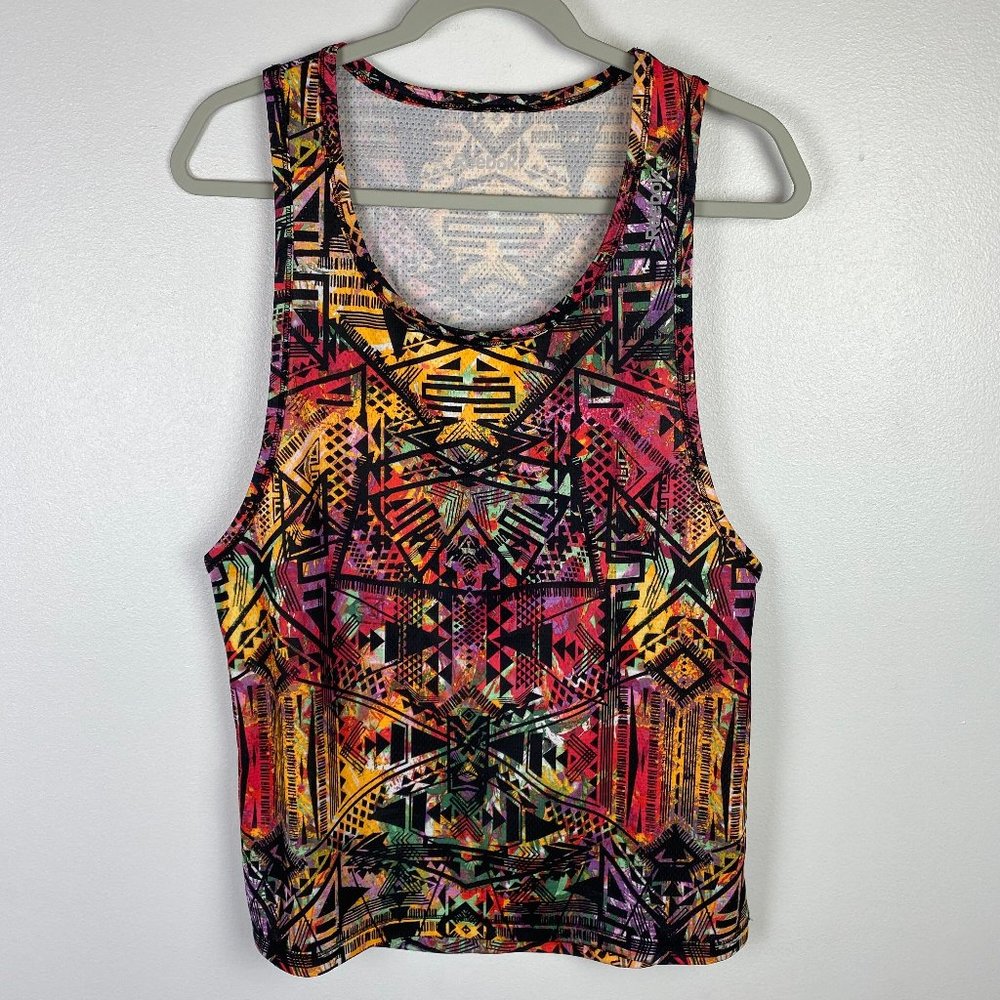 REBOOK Multicolor Athletic Workout Tank Top Medium - Picture 7 of 8